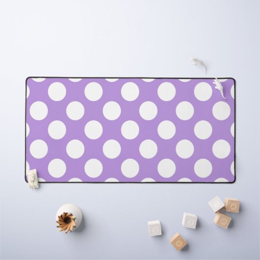 Paarse poka Dots, Polka Dot Pattern, Stippen, gedo Bureaumat (Kindertafel)