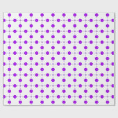 Paarse poka Dots, Polka Dot Pattern, Stippen, gedo Cadeaupapier (Vlak)
