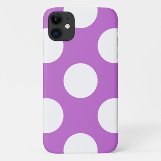 Paarse poka Dots, Polka Dot Pattern, Stippen, gedo Case-Mate iPhone Case (Achterkant)