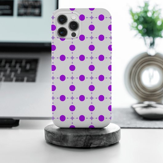 Paarse poka Dots, Polka Dot Pattern, Stippen, gedo Case-Mate iPhone Case
