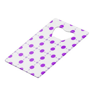 Paarse poka Dots, Polka Dot Pattern, Stippen, gedo Creditkaart Flessenopener