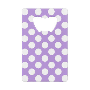 Paarse poka Dots, Polka Dot Pattern, Stippen, gedo Creditkaart Flessenopener