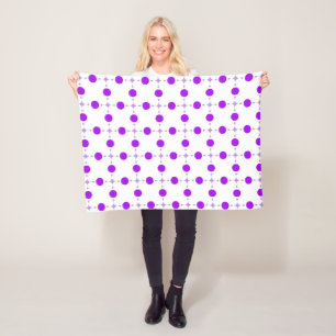 Paarse poka Dots, Polka Dot Pattern, Stippen, gedo Fleece Deken