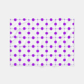 Paarse poka Dots, Polka Dot Pattern, Stippen, gedo Fleece Deken (Voorkant (Horizontaal))