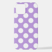 Paarse poka Dots, Polka Dot Pattern, Stippen, gedo iPhone Hoesje (Achterkant)