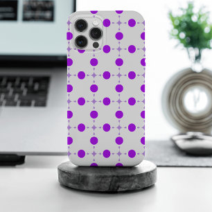 Paarse poka Dots, Polka Dot Pattern, Stippen, gedo iPhone 15 Pro Max Case