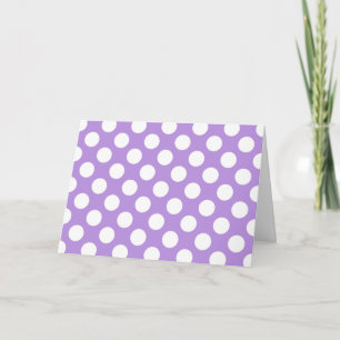 Paarse poka Dots, Polka Dot Pattern, Stippen, gedo Kaart