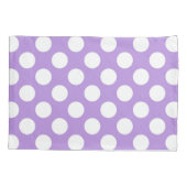 Paarse poka Dots, Polka Dot Pattern, Stippen, gedo Kussensloop (Achterkant)