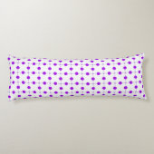 Paarse poka Dots, Polka Dot Pattern, Stippen, gedo Lichaamskussen (Achterkant)