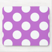 Paarse poka Dots, Polka Dot Pattern, Stippen, gedo Muismat (Voorkant)