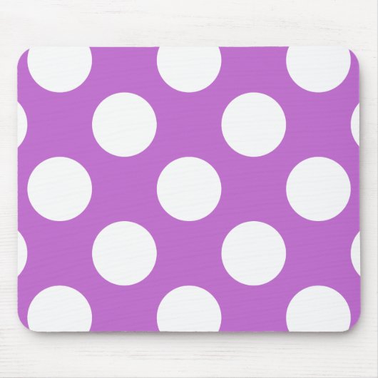 Paarse poka Dots, Polka Dot Pattern, Stippen, gedo Muismat (Voorkant)