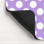 Paarse poka Dots, Polka Dot Pattern, Stippen, gedo Muismat (Hoek)
