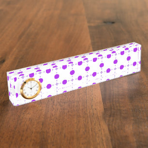 Paarse poka Dots, Polka Dot Pattern, Stippen, gedo Naambordje