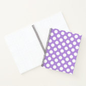 Paarse poka Dots, Polka Dot Pattern, Stippen, gedo Notitieboek (Binnen)