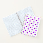 Paarse poka Dots, Polka Dot Pattern, Stippen, gedo Notitieboek (Binnen)