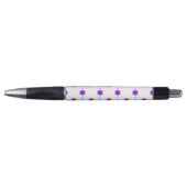 Paarse poka Dots, Polka Dot Pattern, Stippen, gedo Pen (Voorkant)