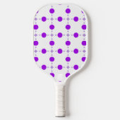 Paarse poka Dots, Polka Dot Pattern, Stippen, gedo Pickleball Paddle (Voorkant)