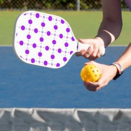 Paarse poka Dots, Polka Dot Pattern, Stippen, gedo Pickleball Paddle
