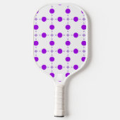 Paarse poka Dots, Polka Dot Pattern, Stippen, gedo Pickleball Paddle (Achterkant)