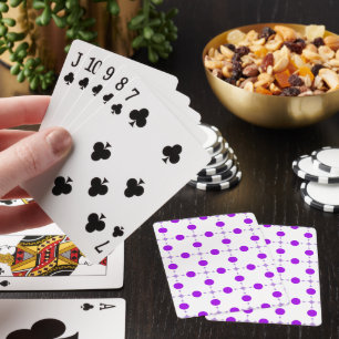 Paarse poka Dots, Polka Dot Pattern, Stippen, gedo Pokerkaarten
