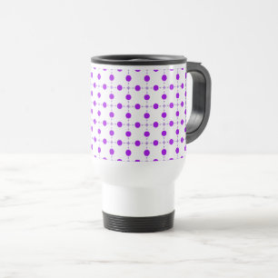 Paarse poka Dots, Polka Dot Pattern, Stippen, gedo Reisbeker