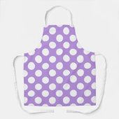 Paarse poka Dots, Polka Dot Pattern, Stippen, gedo Schort (Voorkant)