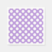 Paarse poka Dots, Polka Dot Pattern, Stippen, gedo Servet (Voorkant)