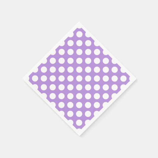Paarse poka Dots, Polka Dot Pattern, Stippen, gedo Servet (Hoek)