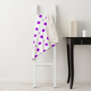 Paarse poka Dots, Polka Dot Pattern, Stippen, gedo Sherpa Deken