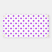 Paarse poka Dots, Polka Dot Pattern, Stippen, gedo Spandoek (Horizontaal)