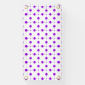 Paarse poka Dots, Polka Dot Pattern, Stippen, gedo Spandoek (Verticaal)
