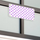 Paarse poka Dots, Polka Dot Pattern, Stippen, gedo Spandoek (Buitenkant Gebouw)