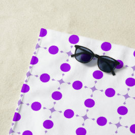 Paarse poka Dots, Polka Dot Pattern, Stippen, gedo Strandlaken