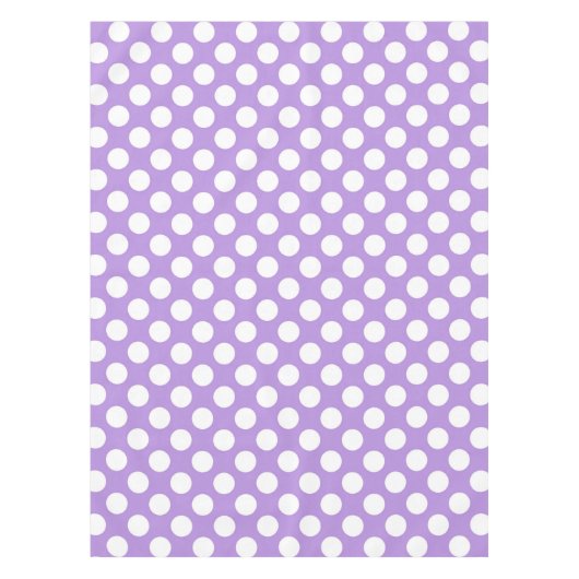Paarse poka Dots, Polka Dot Pattern, Stippen, gedo Tafelkleed (Voorkant)