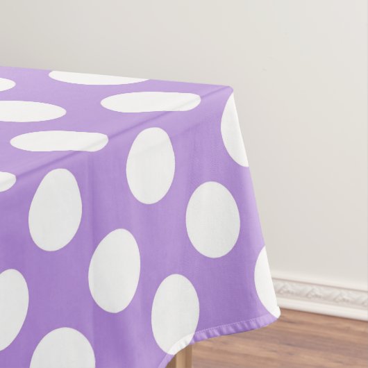 Paarse poka Dots, Polka Dot Pattern, Stippen, gedo Tafelkleed (Voorbeeld)