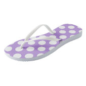 Paarse poka Dots, Polka Dot Pattern, Stippen, gedo Teenslippers (Schuin)