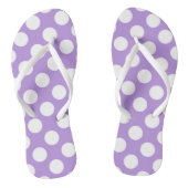 Paarse poka Dots, Polka Dot Pattern, Stippen, gedo Teenslippers (Voetbed)
