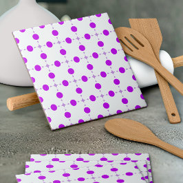 Paarse poka Dots, Polka Dot Pattern, Stippen, gedo Tegeltje