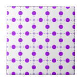 Paarse poka Dots, Polka Dot Pattern, Stippen, gedo Tegeltje (Voorkant)