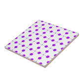 Paarse poka Dots, Polka Dot Pattern, Stippen, gedo Tegeltje (Zijkant)