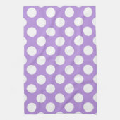 Paarse poka Dots, Polka Dot Pattern, Stippen, gedo Theedoek (Verticaal)