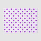 Paarse poka Dots, Polka Dot Pattern, Stippen, gedo Tissuepapier (Voorkant)