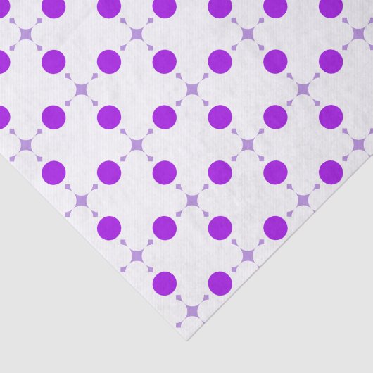 Paarse poka Dots, Polka Dot Pattern, Stippen, gedo Tissuepapier (Detail)