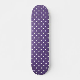 Paarse poka Dots Skateboard Deck