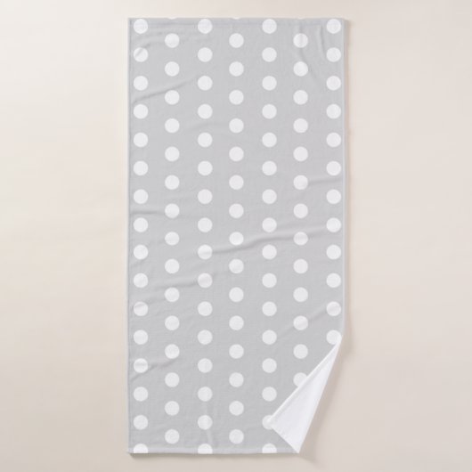 Paarse Poka Stippen Badhanddoek (Badhanddoek)