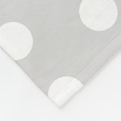 Paarse Poka Stippen Fleece Deken (Hoek)