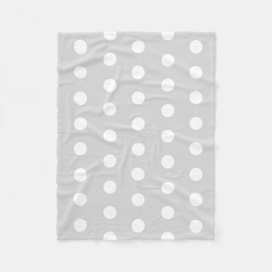 Paarse Poka Stippen Fleece Deken (Voorkant)