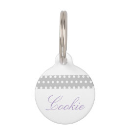 Paarse Poka-Stippen Huisdierpenning