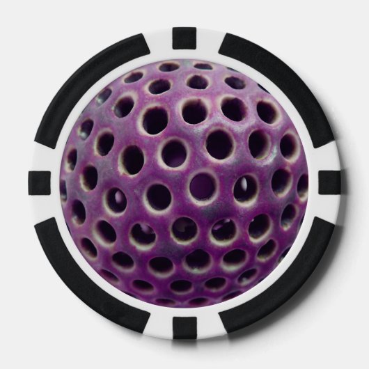 Paarse pokerchip (Voorkant)