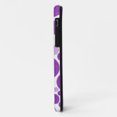 Paarse pokpunten naadloze textuurwandachtergrond Case-Mate iPhone case (Achterkant/links)